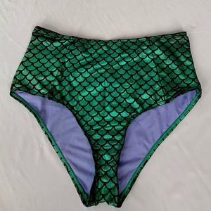 Mermaid Scale High Waisted Bottoms